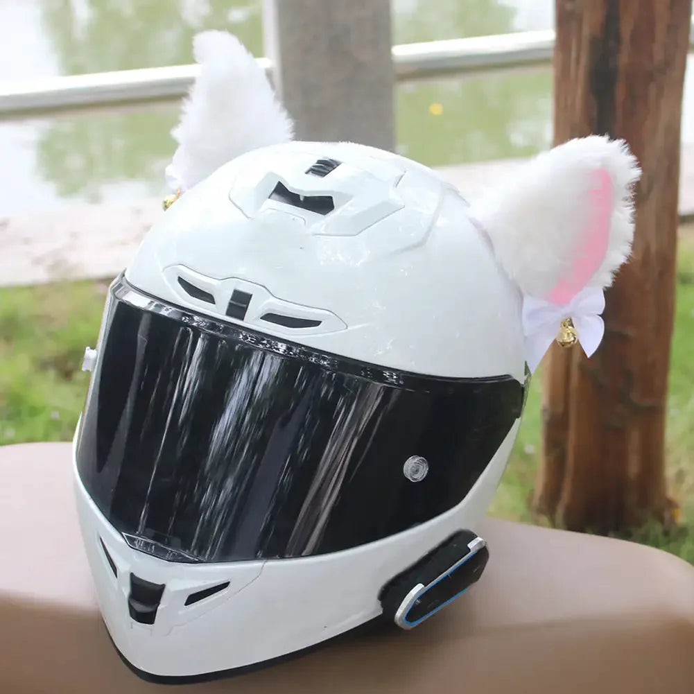 Plush Cat Ear Helmet Decorations (2-Pack)