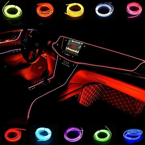 5M USB LED Neon Interior Light Strip for Cars