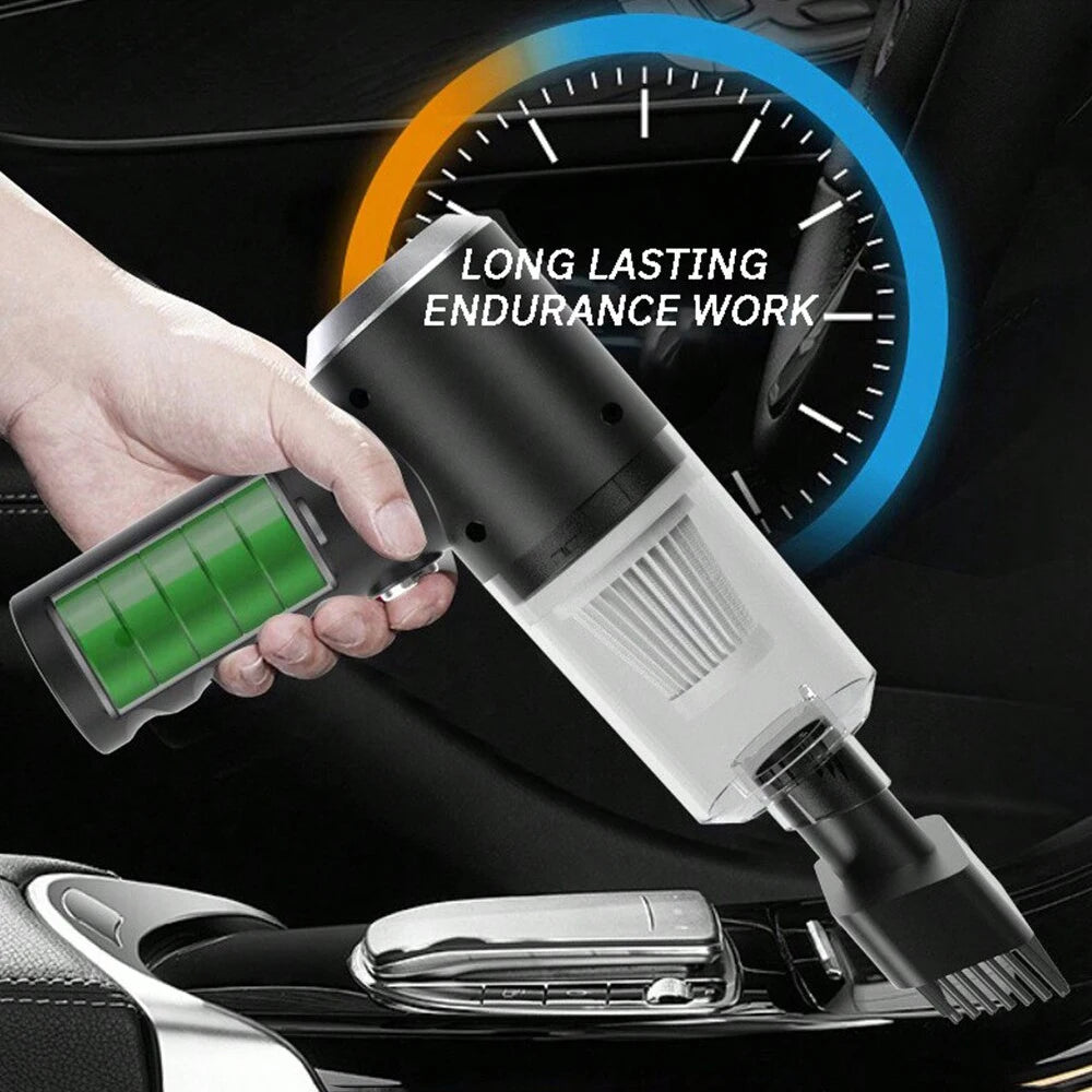 3-in-1 Cordless Car Vacuum & Blower – USB Rechargeable