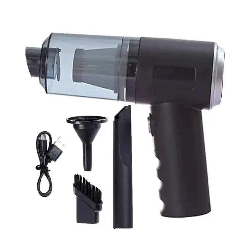 3-in-1 Cordless Car Vacuum & Blower – USB Rechargeable